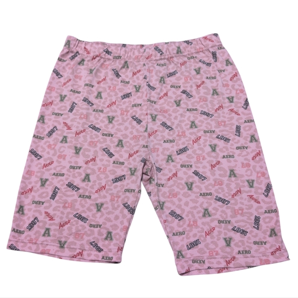 Aeropostale Pajama Shorts Pink Retro Vibe‎ Size Small